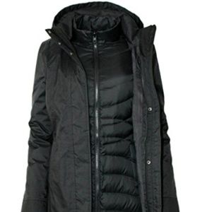 North Face Black Louise Triclimate Puffy/Ski Coat